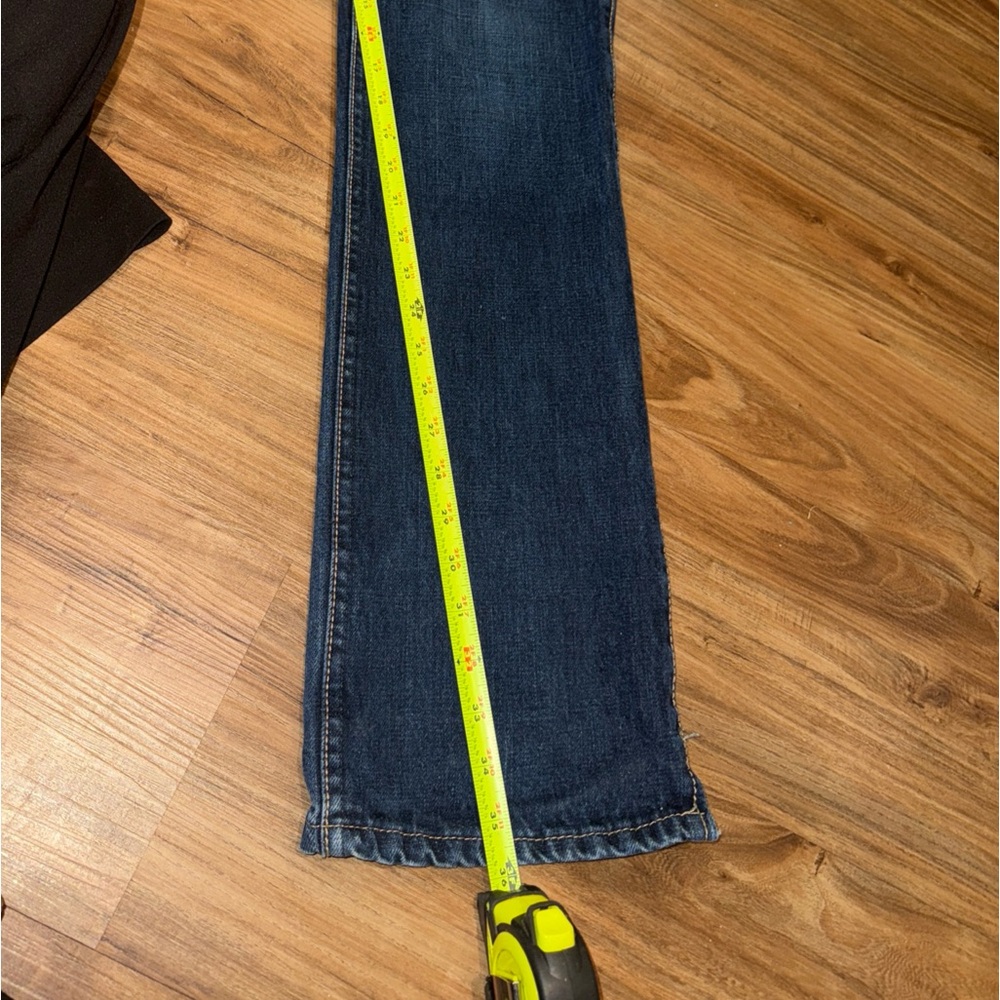 Wrangler CASH Jeans Women 7/8 Long Mid Rise Boot Cut 36" inseam No Gap Waistband - Picture 12 of 14